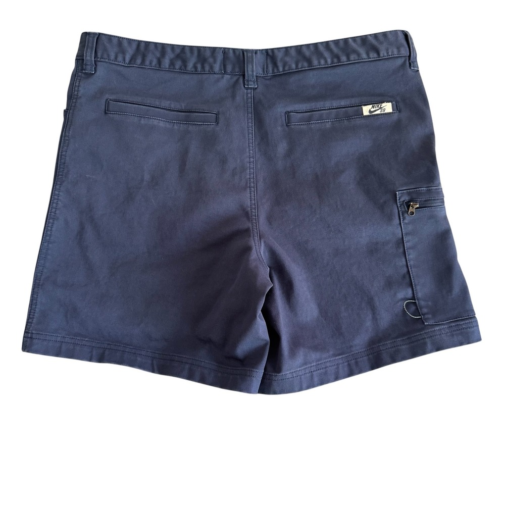 Nike SB Skateboard Canvas Shorts Men's 36x7 Navy Blue Cargo Pocket DH2939-325